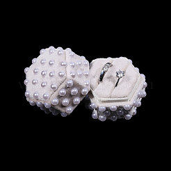 Бархатные коробочки для парных колец&nbsp;VBOX-WH0019-001