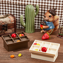 2шт. 2-х цветная пластиковая стойка для хранения фруктов DIY-OC0012-35