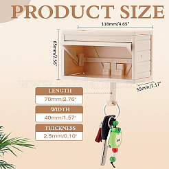 Porte-clés de garage en plastique ABS avec porte ouvrante&nbsp;AJEW-WH0794-20B