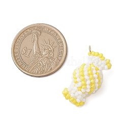 Подвески-конфеты из стеклянных бусин&nbsp;PALLOY-MZ00982-05