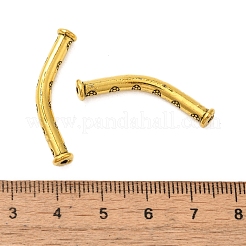 Perline tubolari intagliate in lega in stile tibetano&nbsp;FIND-Z063-35AG