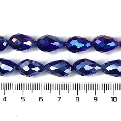 Прозрачные стеклянные бусины гальваническим пряди X-EGLA-N013-T10mm-B07