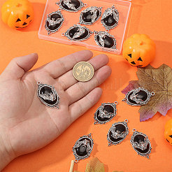 12 шт. эмалевые подвески в форме летучей мыши-вампира&nbsp;ENAM-CA0001-87B