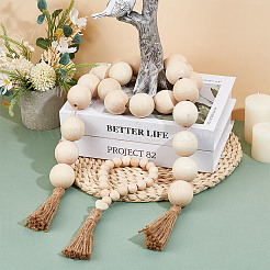 Украшение подвески из деревянных бусин&nbsp;AJEW-OC00002