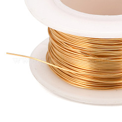 Fil de bijoux en cuivre rond&nbsp;CWIR-I002-0.3mm-G-NR