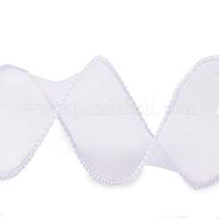 5 ярд сетчатой ленты с жемчужной окантовкой из АБС-пластика для изготовления бантов&nbsp;OCOR-B004-01A-02