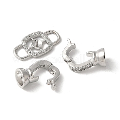 Проложить латунный прозрачный кубический цирконий над застежками KK-M320-13P