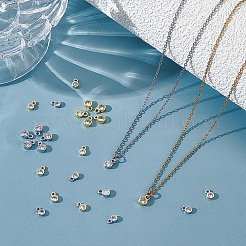 60шт латунные подвески из кубического циркония с микро-паве&nbsp;KK-WR0001-72