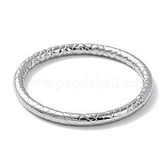 Brazaletes ranurados de acero inoxidable 304 que no se deslustran&nbsp;LS-BJEW-G686-03P