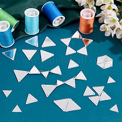 300 шт. 3 стиля пришивных зеркальных стразов&nbsp;DIY-PH0013-82