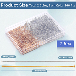 600 шт. 2 цвета фурнитуры для бижутерии KK-SP0001-72B