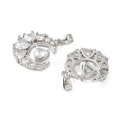 Латунные микро проложить кубического циркония подвески KK-L256-24P