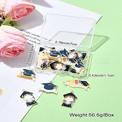 20 шт. 5 стиля выпускной сезон позолоченные подвески из эмали из сплава&nbsp;ENAM-CJ0006-14