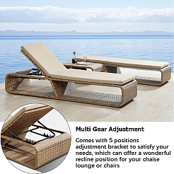 Пластиковые регулировочные кронштейны для шезлонга AJEW-WH0348-16B