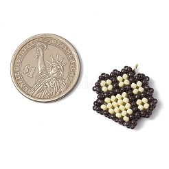 Подвески в виде отпечатков лап из бисера PALLOY-MZ00573-02