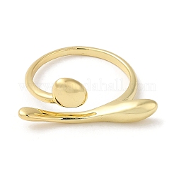 Латунные открытые кольца манжеты RJEW-Q778-18G