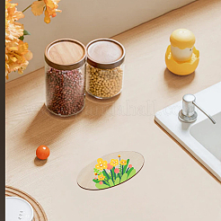 50 шт. 5 стиля необработанных деревянных листов WOOD-WR0001-05