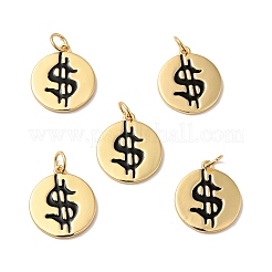 Подвески из латуни с эмалью в стойку&nbsp;KK-H431-27G