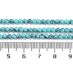 Синтетических нитей бирюзовые бусы G-U004-02B