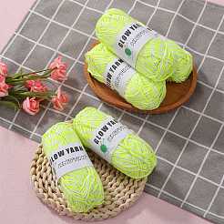 Светящиеся двухцветные полиэфирные нити OCOR-SZ0002-09A