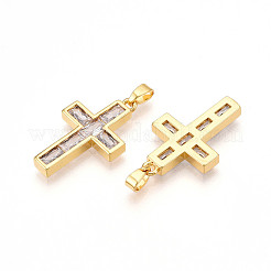 Латунные микро проложить кубического циркония подвески KK-N257-32G