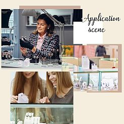 Акриловая рамка дисплея серьги&nbsp;EDIS-WH0006-22