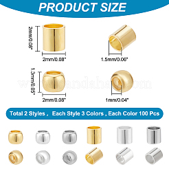 600шт 6 стильные латунные бусины KK-PH0009-58