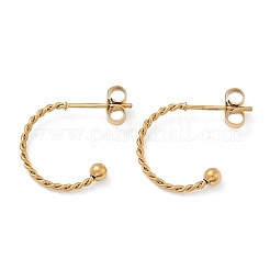 Серьги-гвоздики из нержавеющей стали 201&nbsp;EJEW-C131-06G