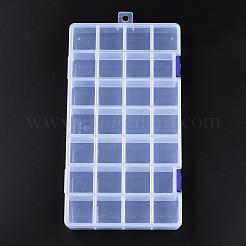 Прямоугольные полипропиленовые (полипропиленовые) контейнеры для хранения бусинок CON-S043-039B