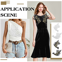 4 шт. 4 стиля полиэстеровые блестящие нитки для вышивки&nbsp;PATC-FG0003-40A