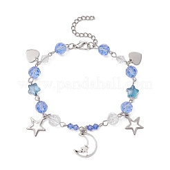 2 pz 2 stili braccialetti di perline di vetro&nbsp;BJEW-JB11610