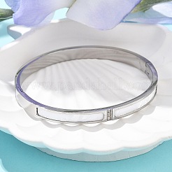 Браслеты из нержавеющей стали 304 со стразами для женщин&nbsp;BJEW-Z092-07P