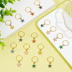 Сплав эмали дреды бусины HJEW-AB00146