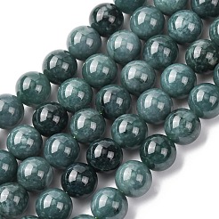 Нити бусин из натурального голубого нефрита&nbsp;G-H341-10mm-02