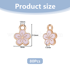 Подвески из эмали из сплава 80 шт.&nbsp;ENAM-DC0002-17B