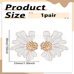 1 пара серег-гвоздиков из сплава&nbsp;EJEW-LP0007-100A