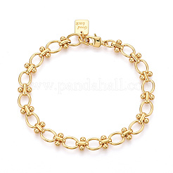 Латунь цепи браслеты BJEW-N032-03G