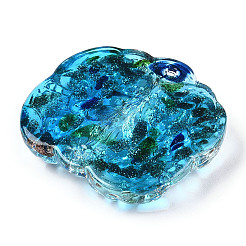 Разъемы для звеньев лэмпворк с золотым песком ручной работы&nbsp;LAMP-N024-07E