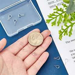 8 шт. 2-х стилевые трубчатые дужки из стерлингового серебра STER-PH0002-20