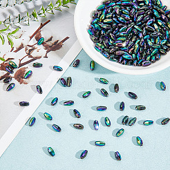 4 нити гальванизированные стеклянные бусины нити&nbsp;EGLA-AR0001-20