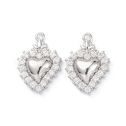 Покрытие стойки латунь микропаве прозрачные подвески из кубического циркония&nbsp;KK-L155-52P