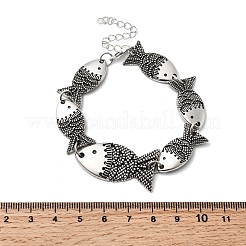 Браслеты из сплава звеньев цепи для женщин&nbsp;BJEW-C133-01AS