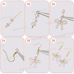 Наборы для самостоятельного изготовления сережек-бантов&nbsp;DIY-SC0031-83