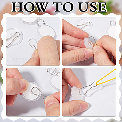 80шт. Пластиковые настенные крючки FIND-SP0003-07