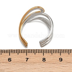 Кольца-манжеты из нержавеющей стали 304 для женщин RJEW-L133-03GP-01