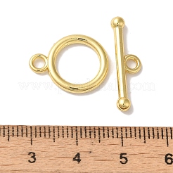 Покрытие стойки латунные застежки-тумблеры X-KK-A225-06G