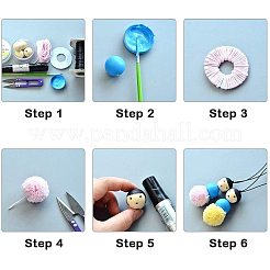 Круглые необработанные деревянные бусины и нейлоновая упаковка WOOD-PH0008-50