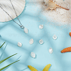 8 шт. 2 стиля подвески-лепестки из натуральной ракушки SHEL-GO0001-11