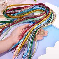 13 пара шнурков из полиэстера двух цветов&nbsp;AJEW-TA0002-48