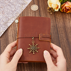 Carnets de notes rectangulaires en cuir de vachette&nbsp;AJEW-WH0609-927B